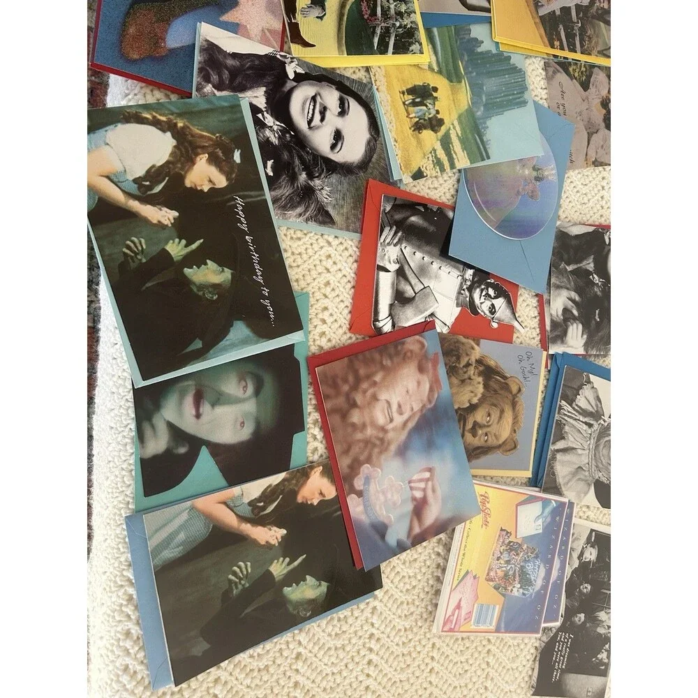 VTG 1960’s Wizard Of Ozz Post Card Black Greeting Card Lot 25+ Items